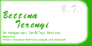 bettina terenyi business card